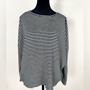 Boxy Striped Loft Sweater L
